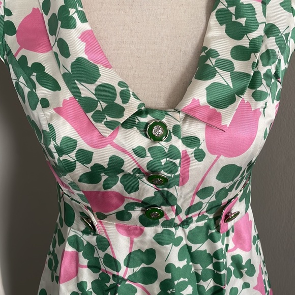 ANTHROPOLOGIE Moulinette Soeurs silk floral dress
pastel floral print pockets - Picture 5 of 16
